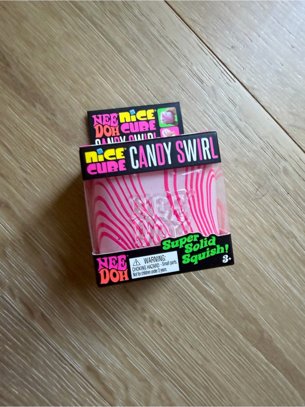 NeeDoh Nice Cube Candy Swirl – Pink